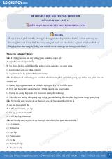 Đề thi giữa kì 1 Sinh 11 Chân trời sáng tạo - Đề số 3